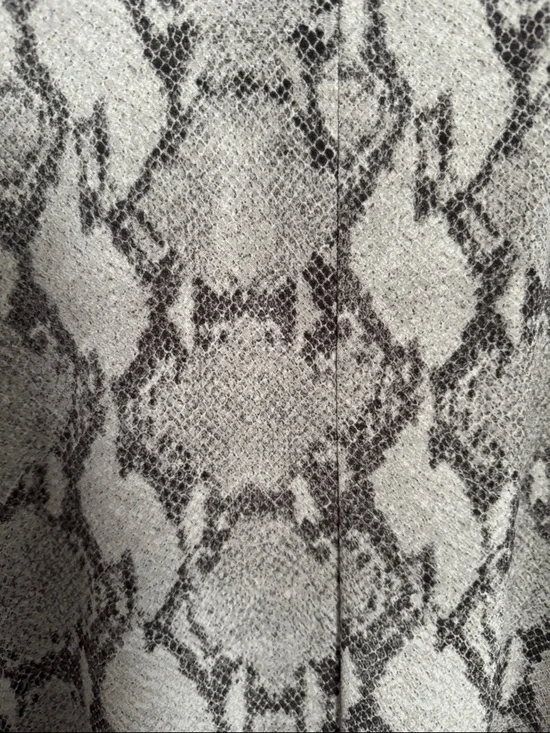 Banana Republic Sleeveless Snake-Print Midi Dress in Gray and Black - Picture 4 of 4